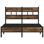 vidaXL Cadre de lit sans matelas avec tête de lit 120x190 cm