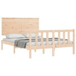 vidaXL Cadre de lit sans matelas 140x200 cm bois massif de pin