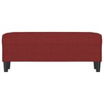 vidaXL Banc Rouge bordeaux 100x35x41 cm Tissu