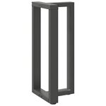 vidaXL Pieds de table de bar en T  2 pièces  anthracite  40 x 35 x (90-91) cm  acier
