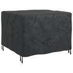 vidaXL Housse pour mobilier d'extérieur Noir 113 x 113 x 73 cm 600D
