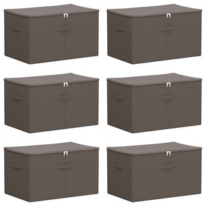 vidaXL Boîte de rangement 6 pc Tissu intissé 55 x 35 x 32 cm 61 6 L