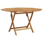 vidaXL Ensemble de salle à manger pour jardin 5 Pièces Marron Teck massif