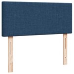 vidaXL Lit ottoman avec matelas et LED bleu 120x190 cm tissu