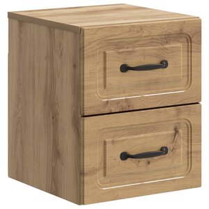 vidaXL Cabinet de chevet mural Chêne artisanal 34 5 x 33 x 40 cm