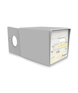 Boite aux lettres grise 2 portes "On the beach"