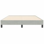vidaXL Cadre de lit sans matelas gris clair 140x210 cm velours