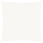 vidaXL Voile d'ombrage 160 g/m² Blanc 7x7 m PEHD
