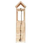 vidaXL Maisonnette de jeu avec mur d'escalade bois massif de pin
