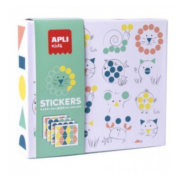 Kit créatif enfant Gommettes Géometrique Animaux