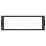 vidaXL Meuble TV noir avec verre trempé 120x40x40 cm
