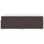 vidaXL Cadre de lit avec matelas Marron foncé 80 x 200 cm tissu