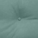 vidaXL Coussin de Dos Vert Mer 200 x 24 x 50 cm Velours