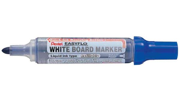 Marqueur tableau blanc EASYFLO MW50M Pointe ogive 2 5 mm Bleu PENTEL