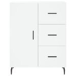 vidaXL Buffet blanc 69 5x34x90 cm bois d'ingénierie
