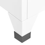 vidaXL Armoire à casiers Blanc 90x45x180 cm Acier