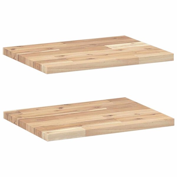 vidaXL Étagères flottantes 2 Pièces 40x30x2 cm acacia massif non traité