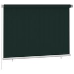 vidaXL Store roulant d'extérieur 200x140 cm Vert foncé PEHD
