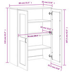 vidaXL Dessus pour buffet VIKEN noir bois d'ingénierie