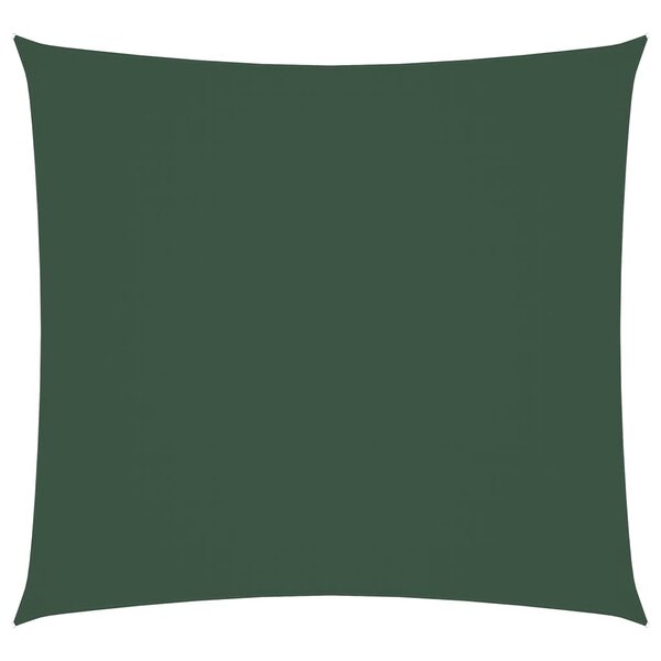 vidaXL Voile de parasol tissu oxford carré 6x6 m vert foncé