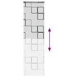 vidaXL Store enrouleur de douche avec cassette largeur du tissu 76 cm