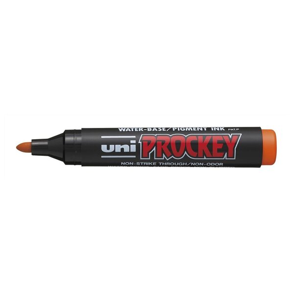 Marqueur PROCKEY PM122 Pointe conique moyenne 1 8 - 2 2mm Orange x 12 UNI-BALL