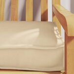 vidaXL Coussin de palette Beige 200 x 40 x 8 cm Tissu Oxford