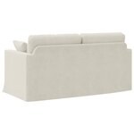 vidaXL Canapé Crème 158 x 78 x 80 cm Velours