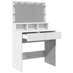 vidaXL Coiffeuse avec LED blanc 80x41x134 5 cm