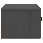vidaXL Tables de chevet murales 2 Pièces Gris 40x29 5x22 cm