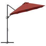 vidaXL Parasol cantilever de jardin Couleur terre cuite Large