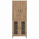 vidaXL Haut Armoire Bois Ancien 69 5 x 34 x 180 cm