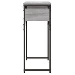 vidaXL Table console avec étagère sonoma gris 75x30x75 cm
