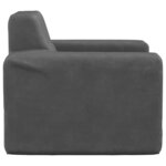 vidaXL Canapé pour enfants Anthracite Peluche douce