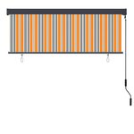vidaXL Store roulant d'extérieur 170x250 cm Jaune et bleu