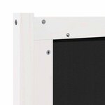 vidaXL Tête de lit Autre Blanc et gris clair 90 cm Bois massif en pin