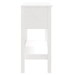 vidaXL Table console Blanc 75x35x75 cm Bois massif de pin