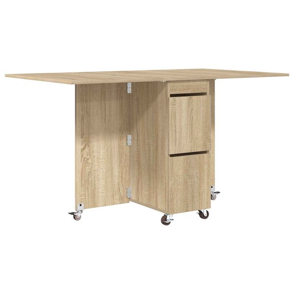 vidaXL Table à dîner 2 Pièces 140 x 80 x 77 cm Bois d'ingénierie