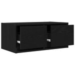 vidaXL Meuble TV chêne noir 60x31x25 5 cm bois d'ingénierie