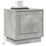 vidaXL Cabinet de chevet Gris béton 44 x 34 5 x 45 cm