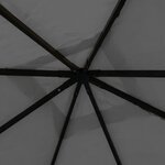 vidaXL Belvédère 4x4x3 m Anthracite 180 g/m²