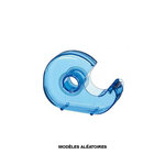 Dévidoir escargot pour adhésif 19 mm x 33 m, lame acier, coloris assortis wonday