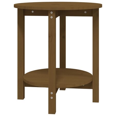 vidaXL Table basse Marron miel Ø 55x60 cm Bois massif de pin