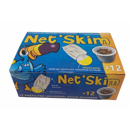 une boite de NET SKIM pré-filtre jetable pour skimmer - boite 12 pieces.