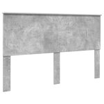 vidaXL Cadre de lit Gris béton 160 x 200 cm Bois d'ingénierie