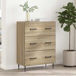 vidaXL Armoire à tiroirs Chêne Sonoma 66 x 34 5 x 89 5 cm