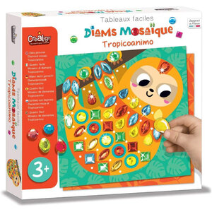 Jeu créatif - Mosaïque à coller - 6 tableaux à créer - Dès 3 ans - Loisirs créatifs enfant