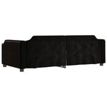 vidaXL Lit de repos noir 80x200 cm tissu