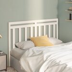 vidaXL Tête de lit Blanc 141x4x100 cm Bois massif de pin