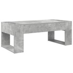 vidaXL Table basse Gris béton 110 x 50 x 41 cm Bois d'ingénierie
